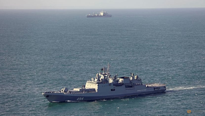Russian warship fires 'warning shots' at UK yacht in Channel