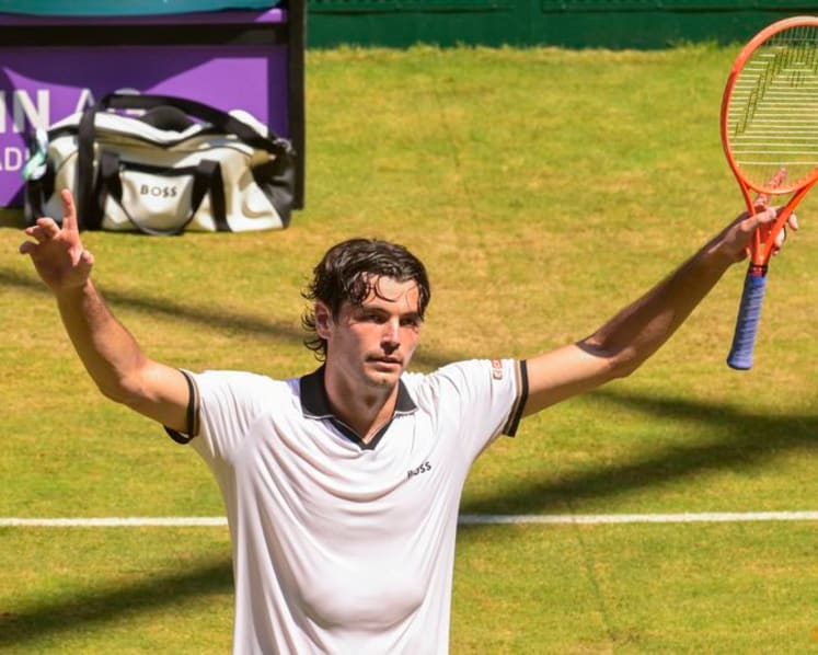 Fritz rallies past Zverev to set up all-American Halle final with Tiafoe