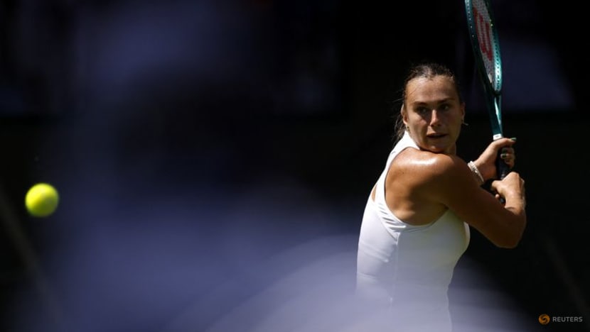 Sabalenka powers past Branstine in Wimbledon opener