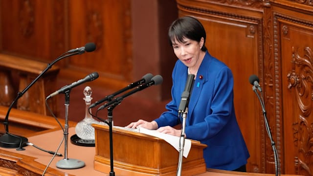 日本首相高市早苗发表首个施政演说 承诺要让国家更强大富裕