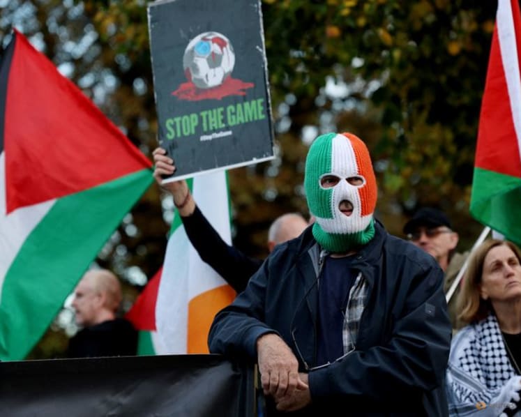 Ireland v Austria game briefly halted by Stop the Game protesters