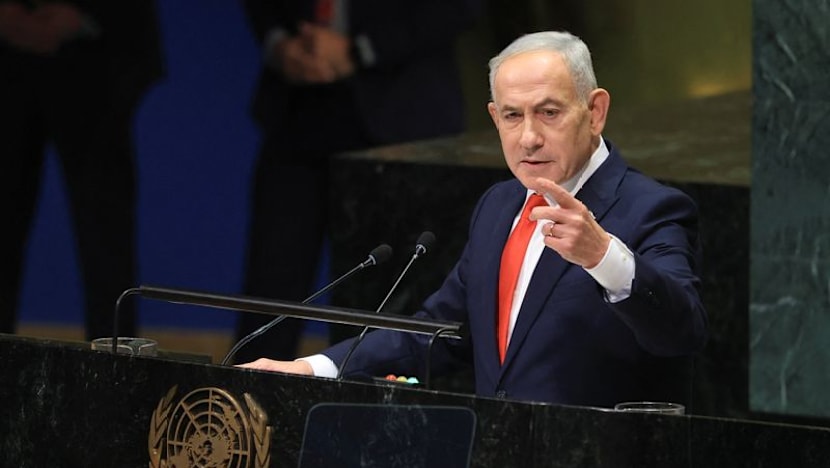 Israel's Netanyahu denounces enemies, allies in fiery UN speech