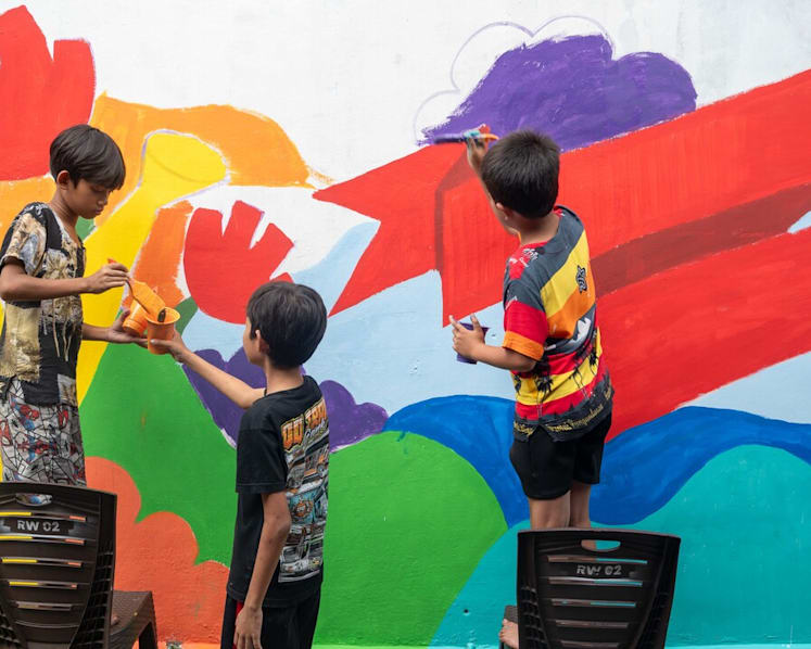 The residents transforming a Bandung neighbourhood into open-air art galleries