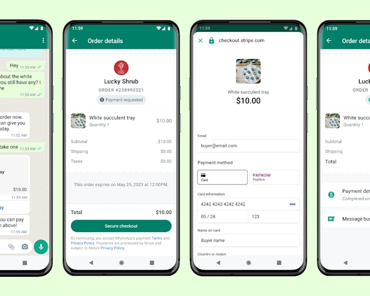 WhatsApp launches in-chat payments for Singapore-based businesses 