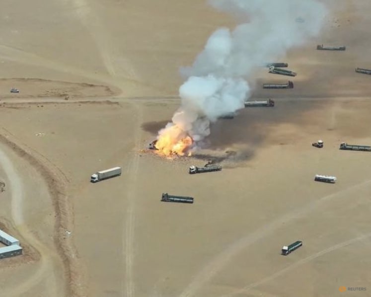 Houthis report Saudi reprisals after oil sites set ablaze in wave of strikes