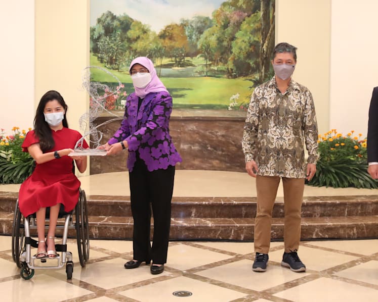Yip Pin Xiu receives inaugural President's Award for Inspiring Achievement