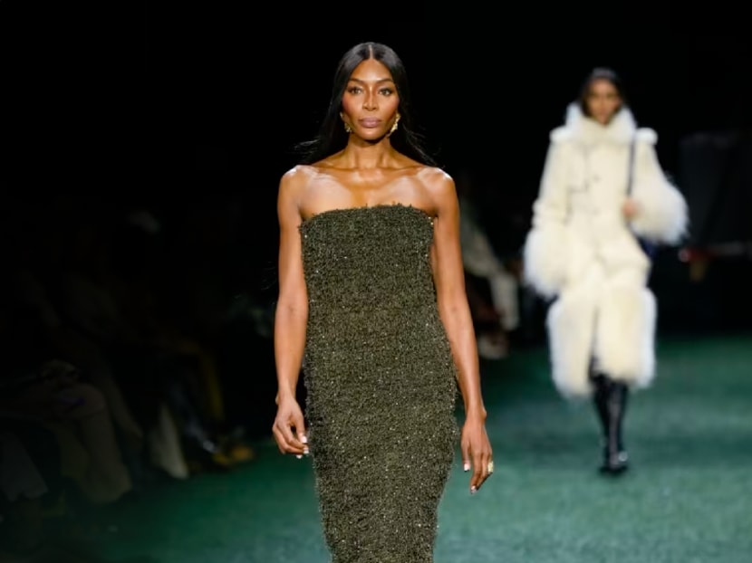 Naomi Campbell walks for star-studded Burberry show at London Fashion Week