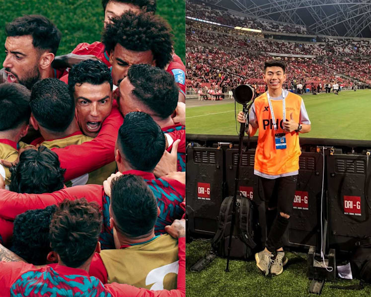 This Singaporean photographer had his World Cup photo of Cristiano Ronaldo reposted by the football star himself