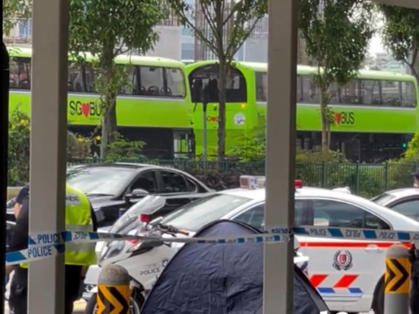 A photo showing the aftermath of the accident.