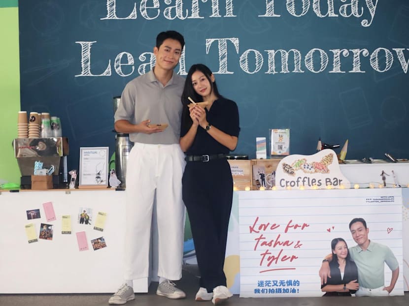 Fans of Tyler Ten and Tasha Low surprise actors with snack bar that costs S$1,000 on set of upcoming series
