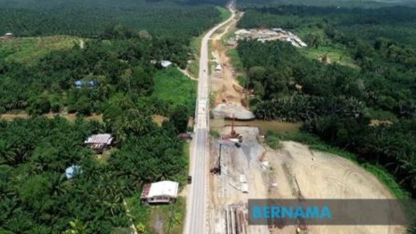 2 cedera, jambatan projek pembinaan Pan Borneo di Miri runtuh 2 cedera, jambatan projek pembinaan Pan Borneo di Miri runtuh