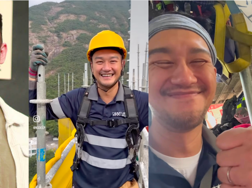 HK star Deep Ng, 40, now works as a construction worker to support his family