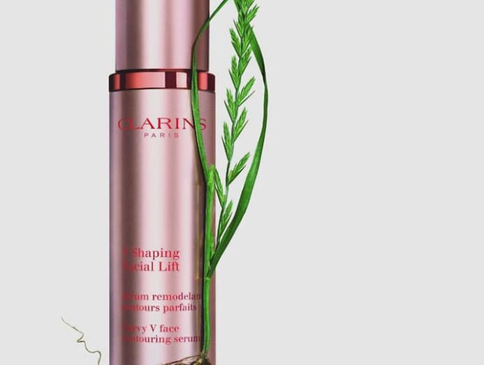 Testing out the serum that's meant to lift and contour your