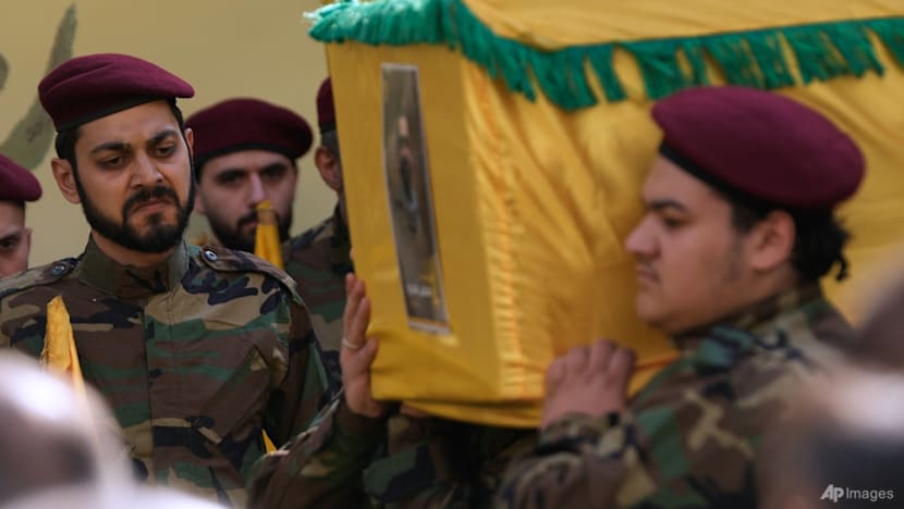 Crowds in Beirut suburbs mourn Hezbollah commander killed in Israeli strike