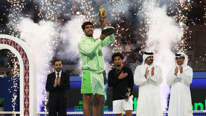 Alcaraz downs Fils to win Qatar Open, extends perfect start to the year
