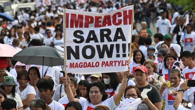 Thousands of protesters call for Philippine VP Duterte impeachment Thousands of protesters call for Philippine VP Duterte impeachment