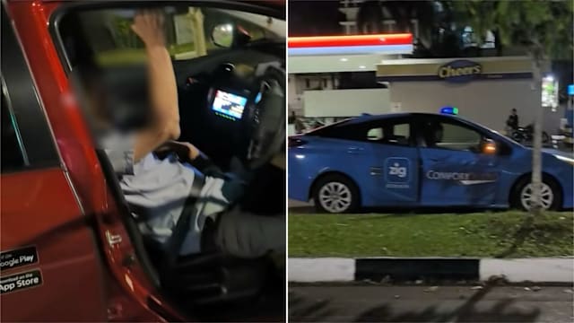 两德士相撞 七旬司机送院另一司机助查