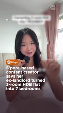The massive renovations took place while she was renting a room in the flat too #8dayssg #8dayssgtrending #hdb #rental #tiktoksg 
