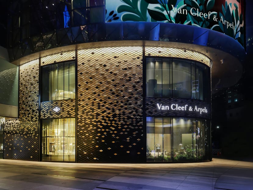 Van Cleef & Arpels opens new duplex boutique at Ion Orchard with festive winter-themed installation
