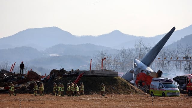 韩国消防厅推测除了两人获救 其余179人全遇难