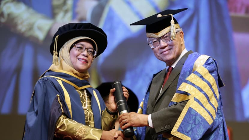 Unstinting dedication to causes earns Halimah Yacob NUS honorary doctorate
