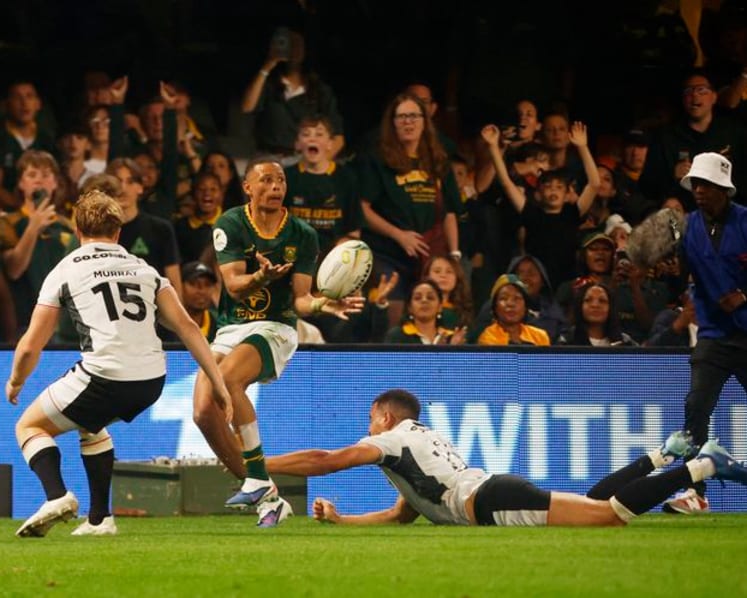 Sloppy Springboks secure 43-0 win over Wales in Nations Championship