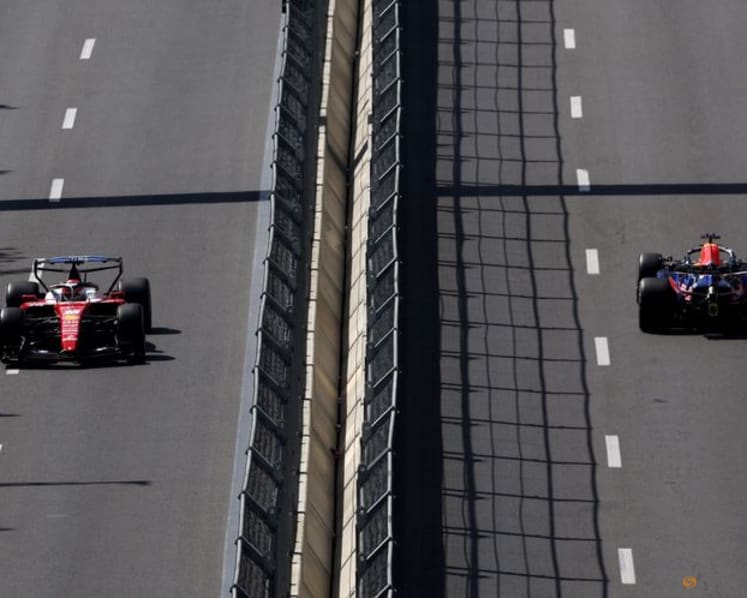 Russell tops opening Azerbaijan practice, car trouble sidelines Antonelli