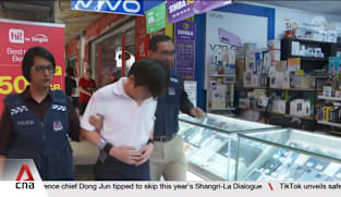 Six men accused of fraudulently registering SIM cards to commit scams taken back to crime scenes