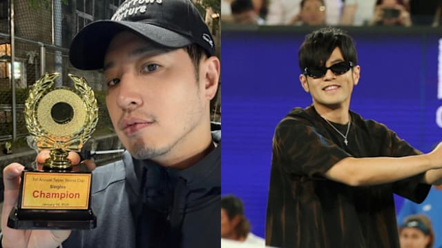 潘玮柏夺台北网球杯冠军，网友笑称他“可当周杰伦教练”