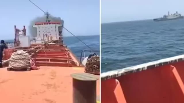 美军在阿曼湾袭击驶向伊朗的油轮