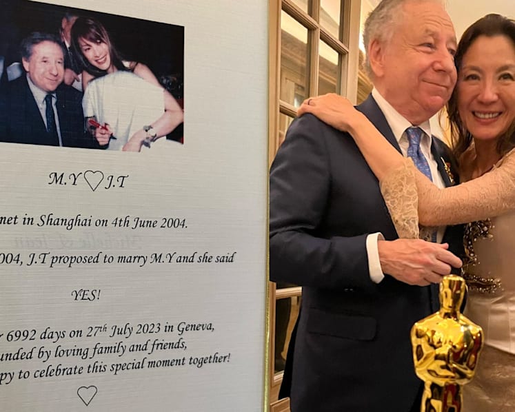 Michelle Yeoh, 60, finally marries ex-Ferrari CEO Jean Todt, 77