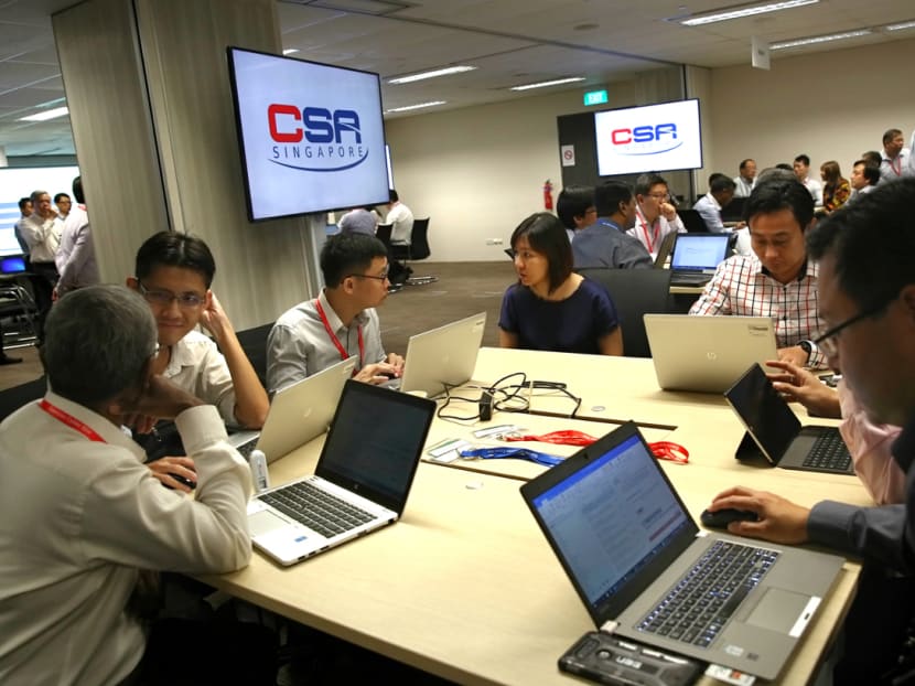 Minister Ong Ye Kung said in Parliament that cyber security capabilities will be strengthened by the Cyber Security Agency. Photo: Nuria Ling/TODAY Minister Ong Ye Kung said in Parliament that cyber security capabilities will be strengthened by the Cyber Security Agency. Photo: Nuria Ling/TODAY