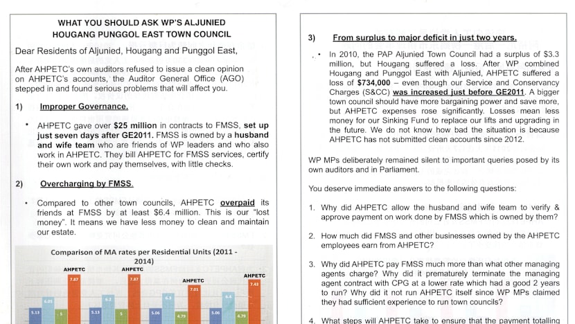 PAP activists distribute flyers, urge residents to quiz WP over lapses