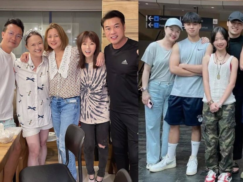 Ex Actress Ivy Lee & Her Family Were In Singapore For A Short Trip; And She Managed To Surprise Her Showbiz Pals