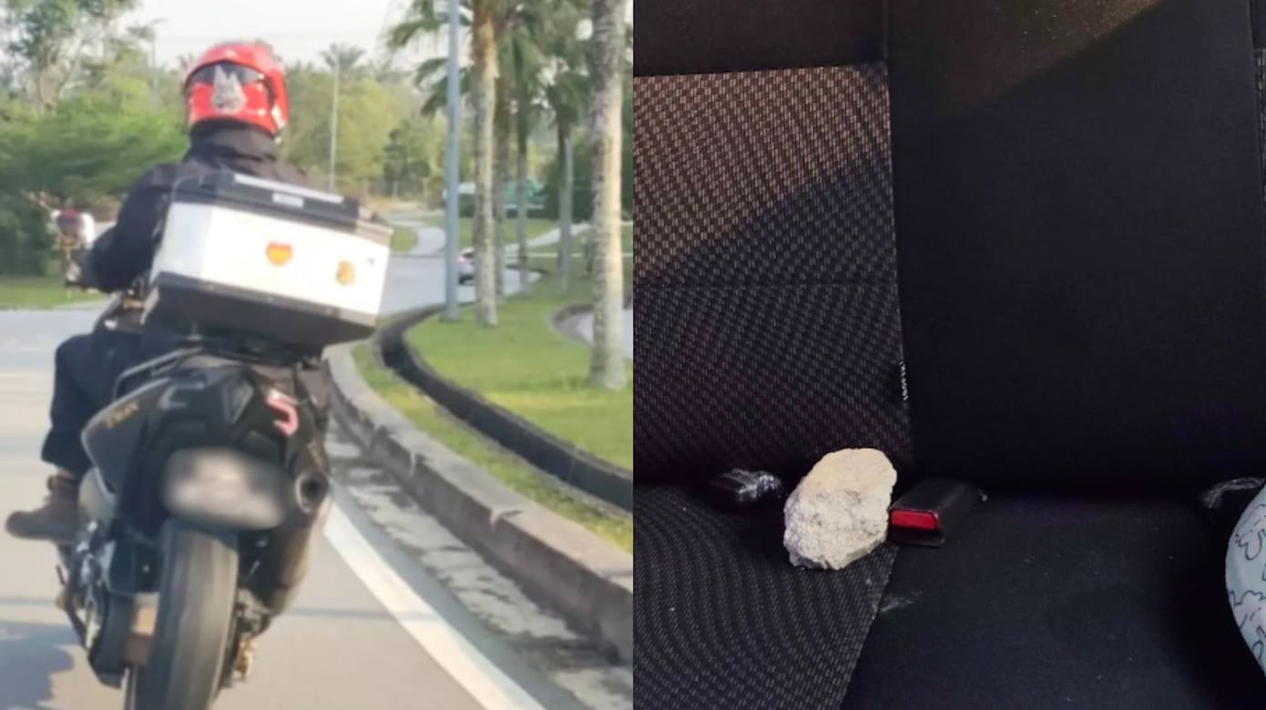 马国女司机遭掷石砸车镜越堤族骑士被捕- 8world