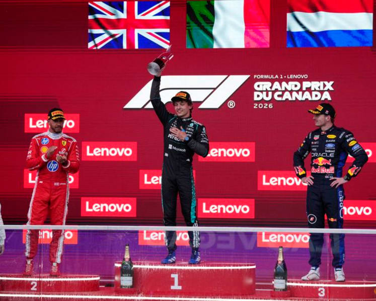 Antonelli takes fourth win in a row after Russell retires in Canada