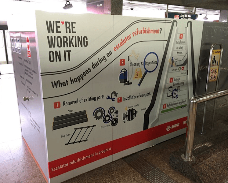 SMRT acknowledges initial slow progress in escalator upgrade programme