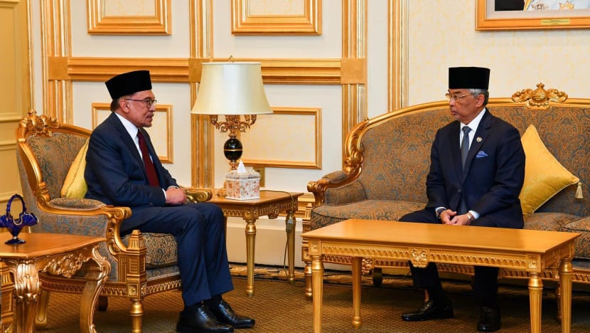 Agong terima menghadap PM M'sia Anwar untuk mesyuarat Pra-Kabinet pertama Agong terima menghadap PM M'sia Anwar untuk mesyuarat Pra-Kabinet pertama