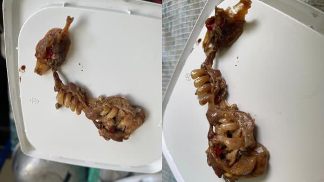 吃沙拉惊见一排牙 泰女：得吐几次胃才清空？
