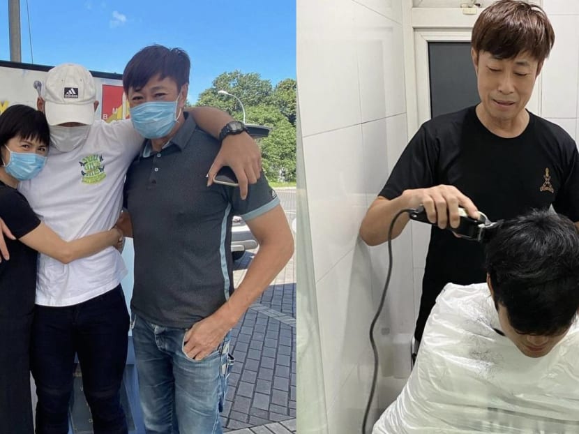 Pan Lingling & Huang Shinan’s Younger Son Enlists For NS; Has His Dad As His “Barber” 