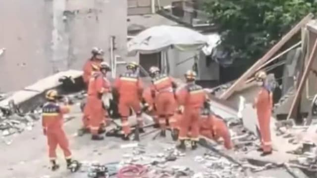 广东珠海民宅倒塌三死一伤 初判为煤气爆燃所致