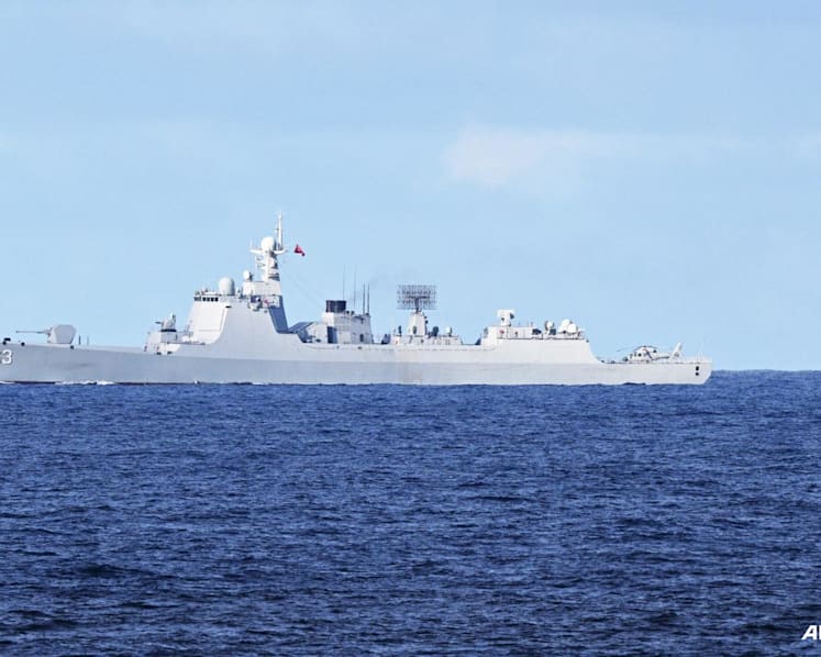 Chinese navy brushes past Okinawa islands as tensions with Japan flare