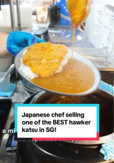 Osaka-born Chef Haruyama has over a decade of experience working as a chef in Singapore. He recently opened his own hawker stall, Haru Haru, at Bras Basah Complex. It serves fantastic freshly-made, restaurant quality katsu that is super value-for-money! #8dayseat #8dayseathawker #katsu #sgtiktok #fyp 