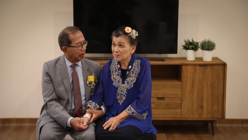 Covid-19 measures in place and days after a stroke, 78-year-old woman gets married at Alexandra Hospital