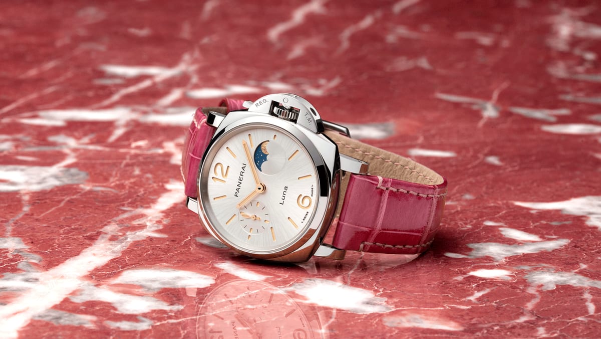 The night sky on your wrist Panerai s Luminor Due collection gets a moon phase CNA Luxury