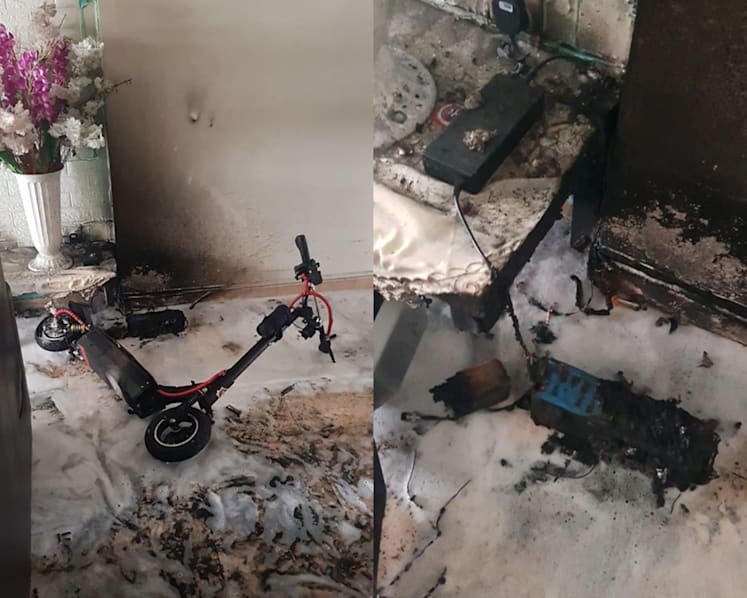 E-scooter in Chua Chu Kang flat catches fire