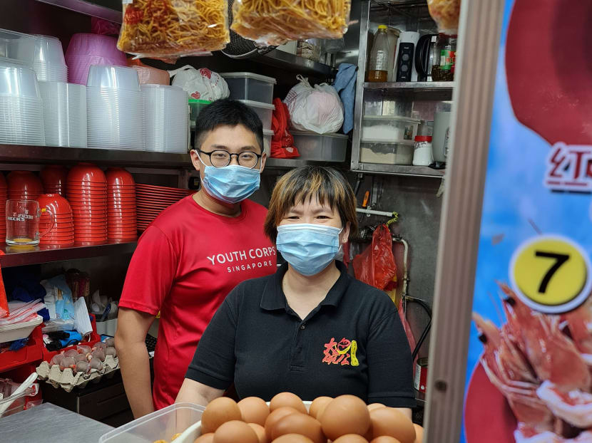 The author and his mum at her hawker stall. He set up a Facebook account for her, but she rarely posts anything and uses it mainly to see what her friends are sharing and what pops up in her Chinese news feeds. The author and his mum at her hawker stall. He set up a Facebook account for her, but she rarely posts anything and uses it mainly to see what her friends are sharing and what pops up in her Chinese news feeds.