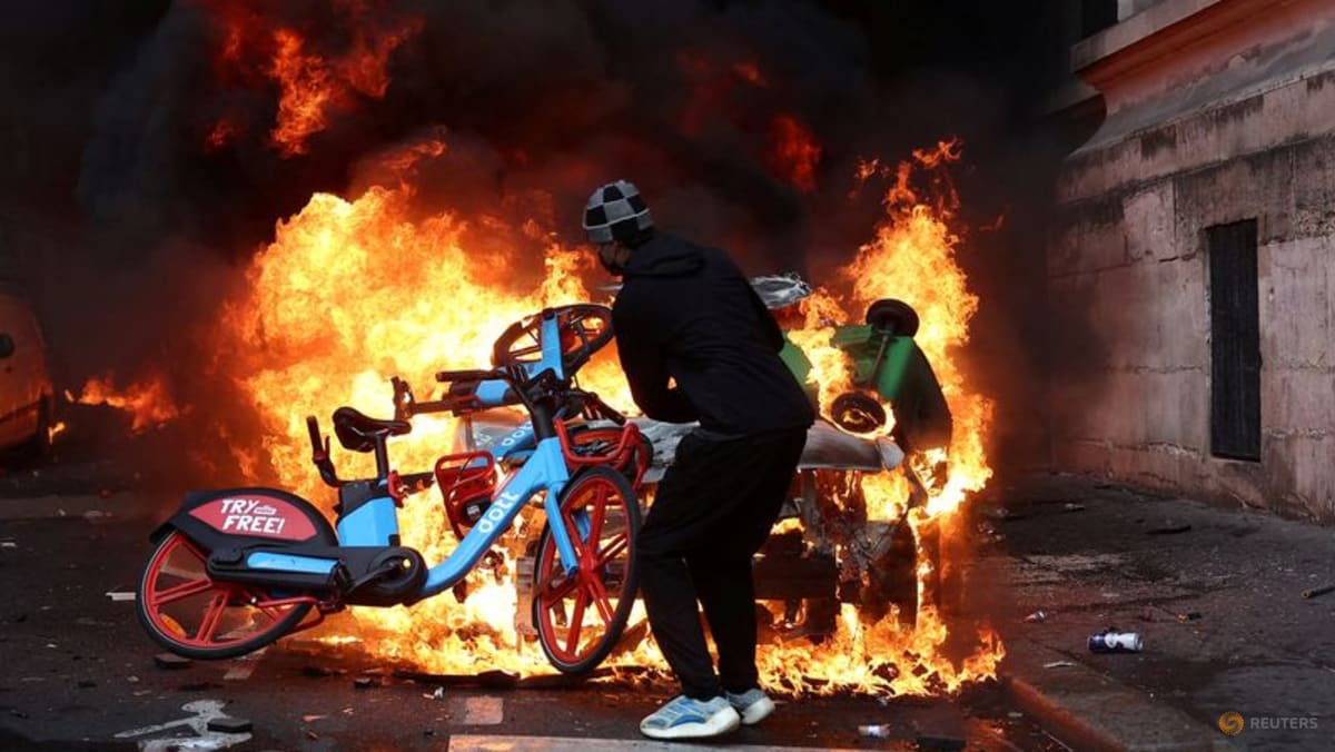 Paris police ban people carrying petrol or fireworks following weekend riots