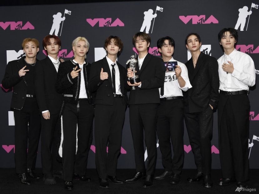 K-pop group Stray Kids performing at Singapore National Stadium in September K-pop group Stray Kids performing at Singapore National Stadium in September