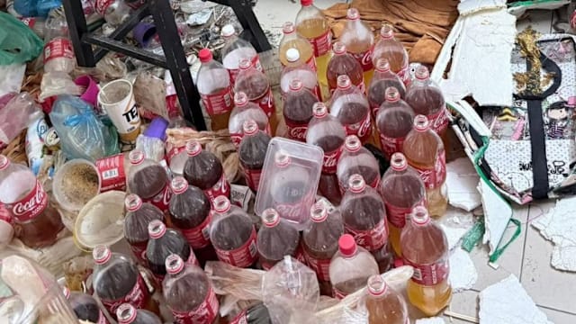 沉迷哥冬性格大变 马国青年房内堆满尿瓶